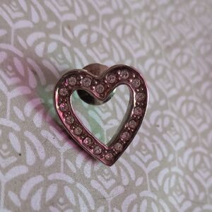 Elegant Heart-Shaped Silver Stud Earrings
